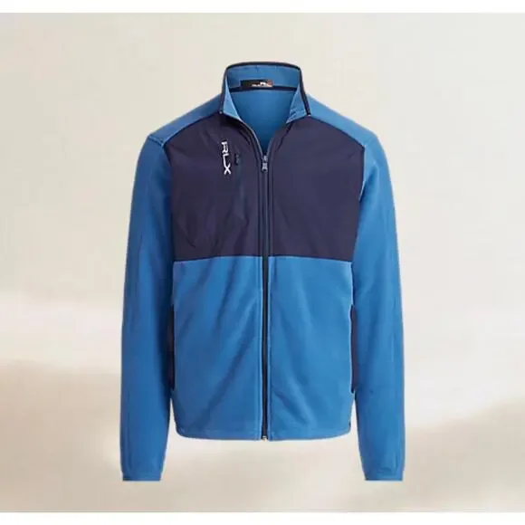 Ralph Lauren RLX Men's Hybrid Mockneck Fleece Full Zip Jacket XL - Picture 3 of 11